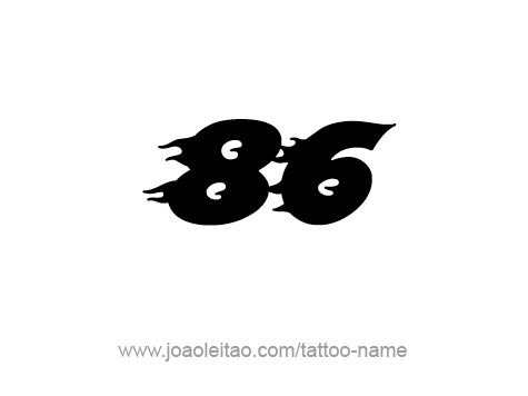 Tattoo Design Number Eighty Six
