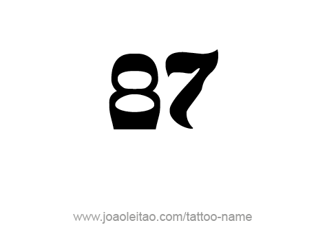 Tattoo Design Number Eighty Seven