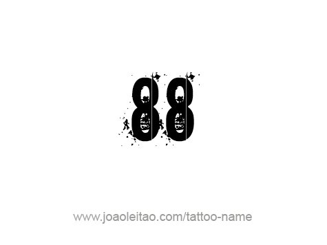 Tattoo Design Number Eighty Eight