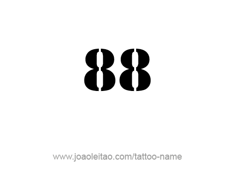 Eighty Eight-88 Number Tattoo Designs - Page 2 of 4 - Tattoos with Names