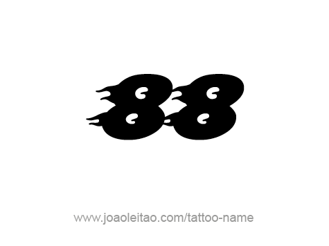 Tattoo Design Number Eighty Eight