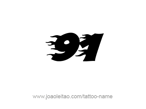 Tattoo Design Number Ninety One