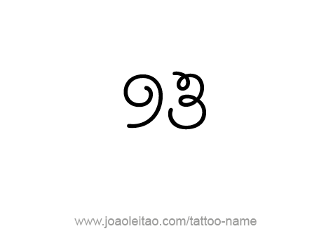 Tattoo Design Number Ninety Three