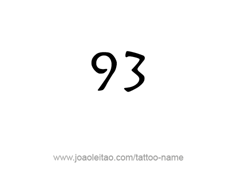 Tattoo Design Number Ninety Three