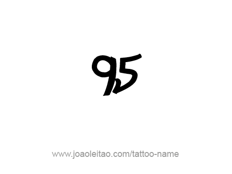 Tattoo Design Number Ninety Five