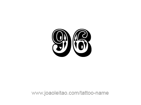 Tattoo Design Number Ninety Six