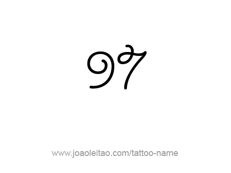 Tattoo Design Number Ninety Seven