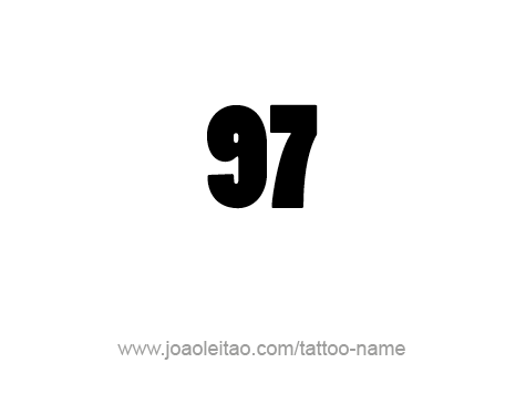 Tattoo Design Number Ninety Seven