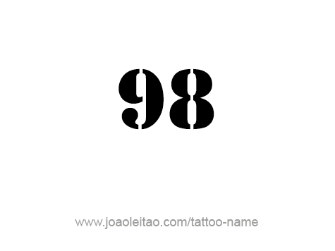 Tattoo Design Number Ninety Eight