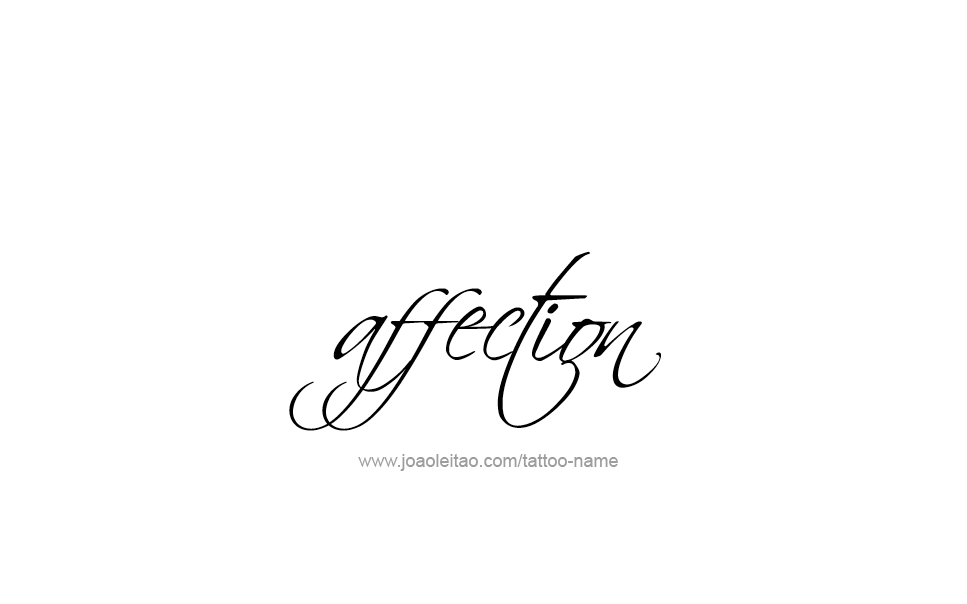 Tattoo Design Feeling Name Affection