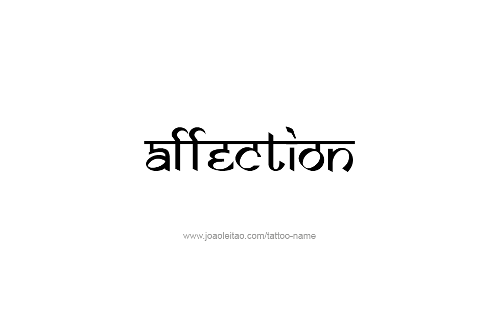 Tattoo Design Feeling Name Affection