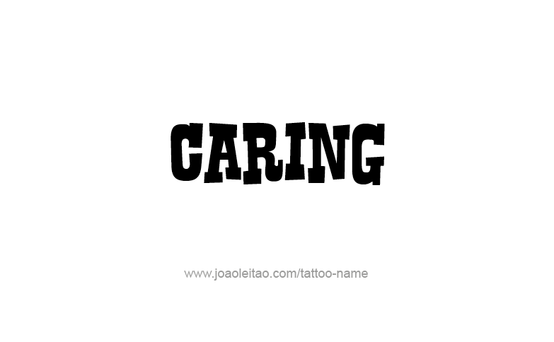 Tattoo Design Feeling Name Caring