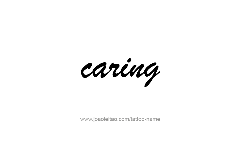 Tattoo Design Feeling Name Caring