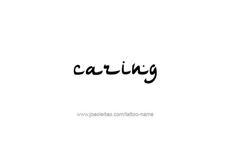 Tattoo Design Feeling Name Caring