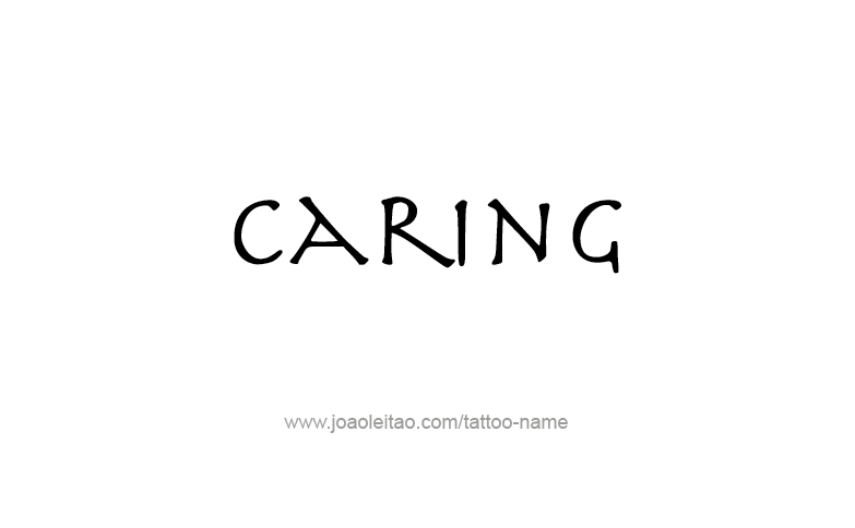 Tattoo Design Feeling Name Caring