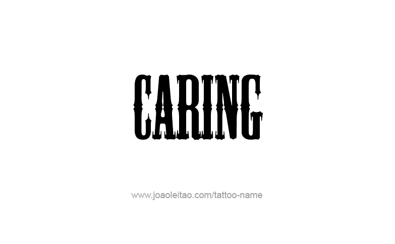 Tattoo Design Feeling Name Caring