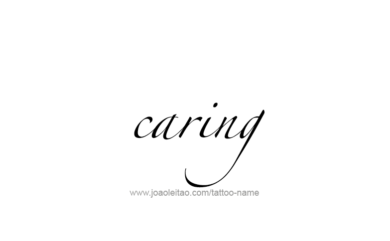 Tattoo Design Feeling Name Caring