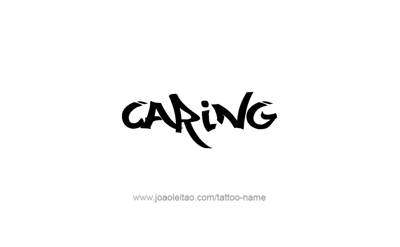 Tattoo Design Feeling Name Caring