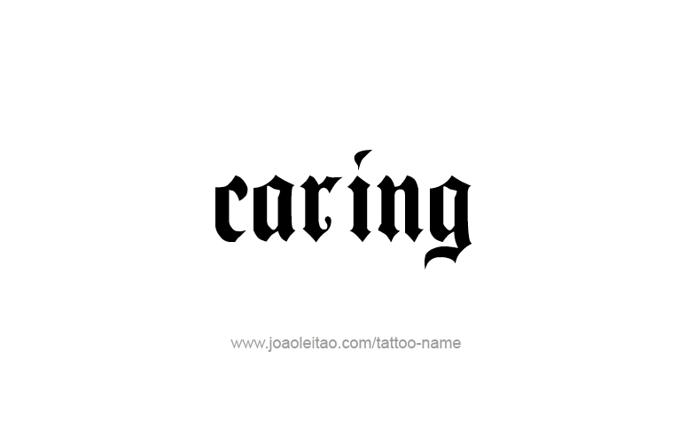 Tattoo Design Feeling Name Caring