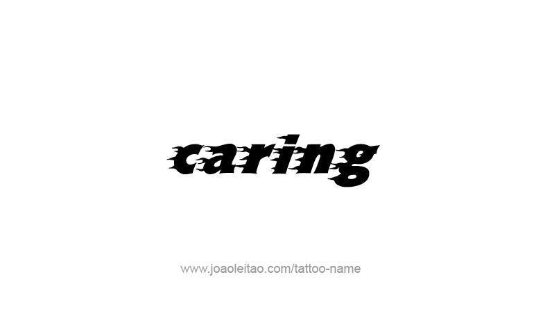 Tattoo Design Feeling Name Caring