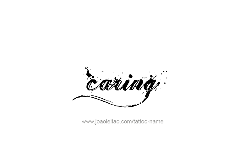 Tattoo Design Feeling Name Caring