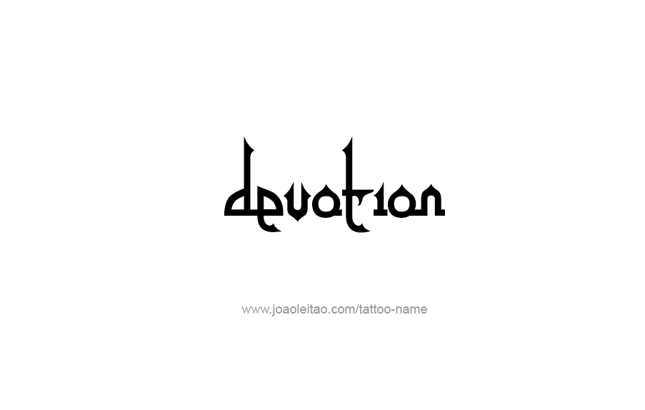 Tattoo Design Feeling Name Devotion