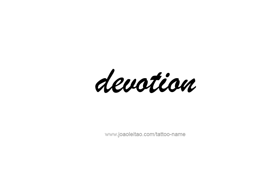 Tattoo Design Feeling Name Devotion