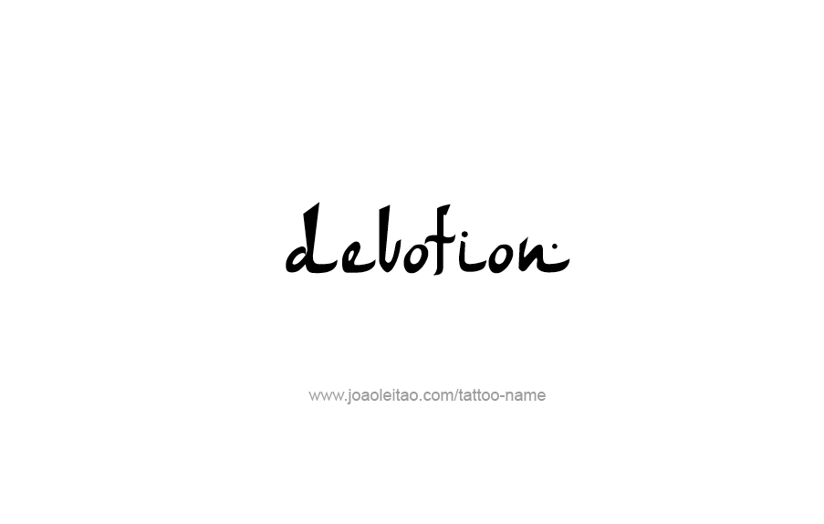 Tattoo Design Feeling Name Devotion