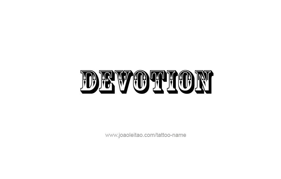 Tattoo Design Feeling Name Devotion