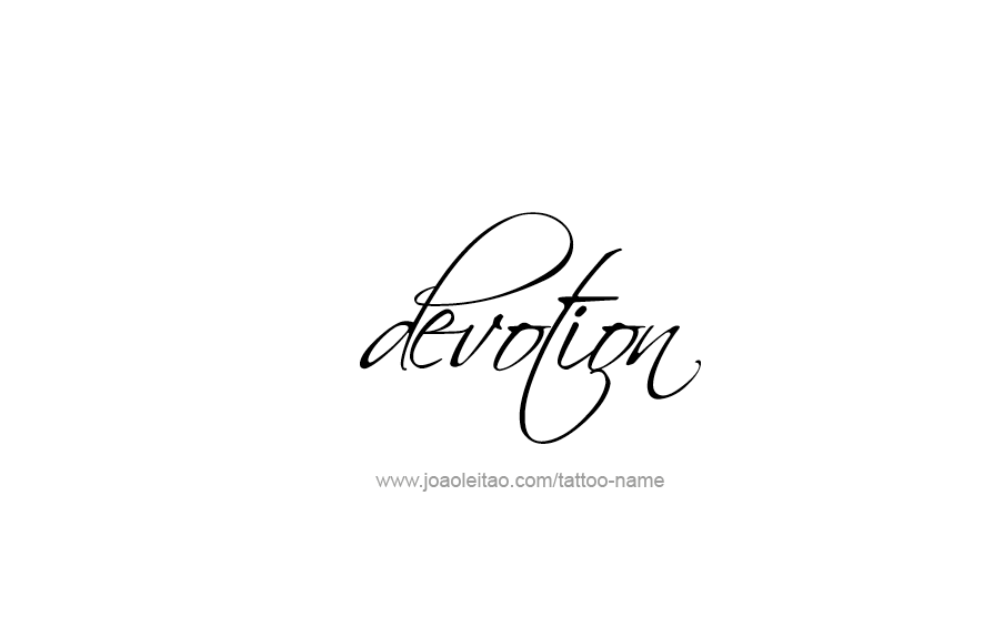 Tattoo Design Feeling Name Devotion