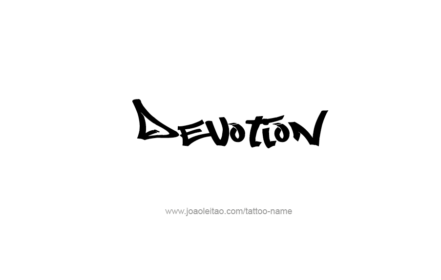 Tattoo Design Feeling Name Devotion