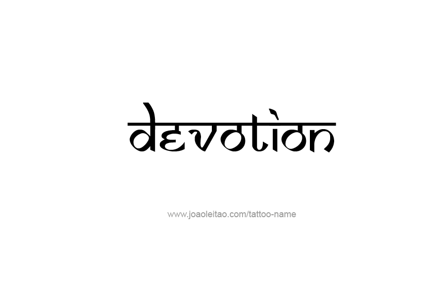 Tattoo Design Feeling Name Devotion