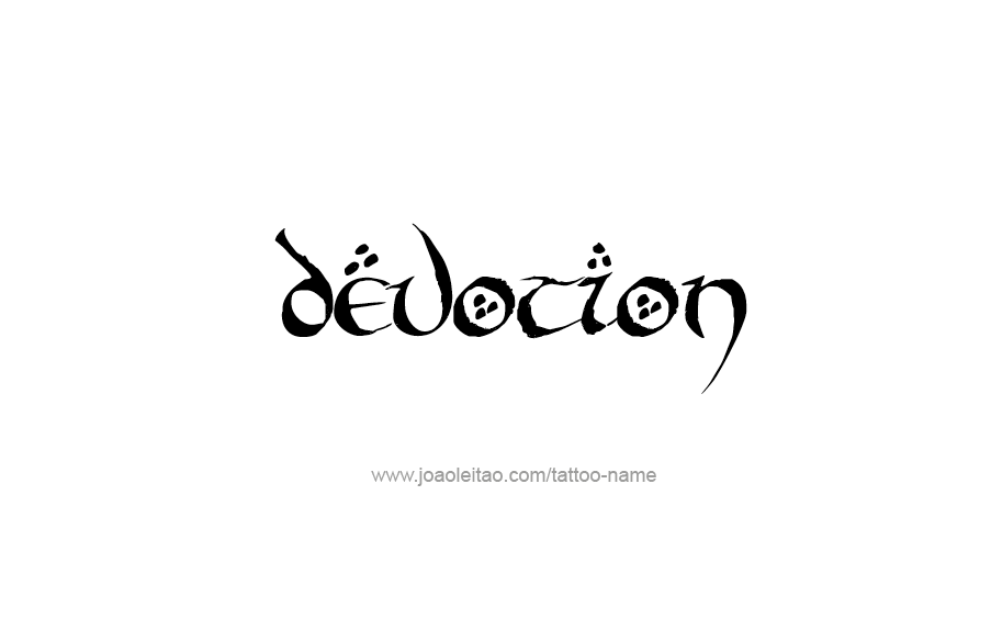 Tattoo Design Feeling Name Devotion