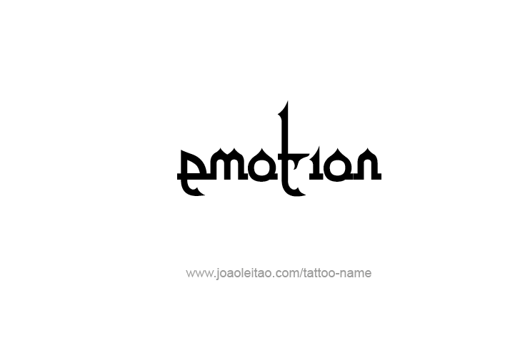 Tattoo Design Feeling Name Emotion