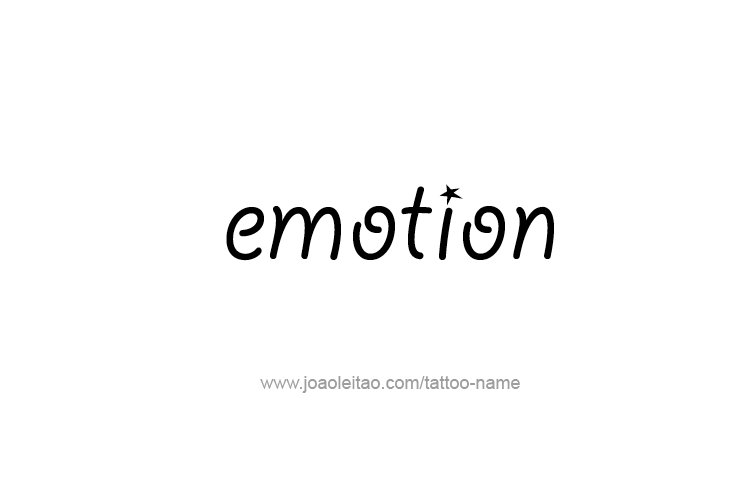 Tattoo Design Feeling Name Emotion