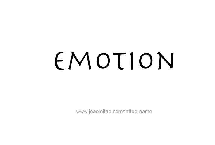 Tattoo Design Feeling Name Emotion