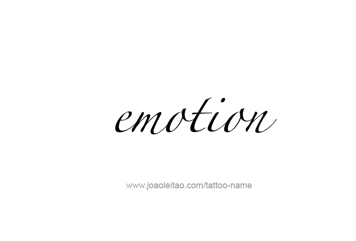 Tattoo Design Feeling Name Emotion