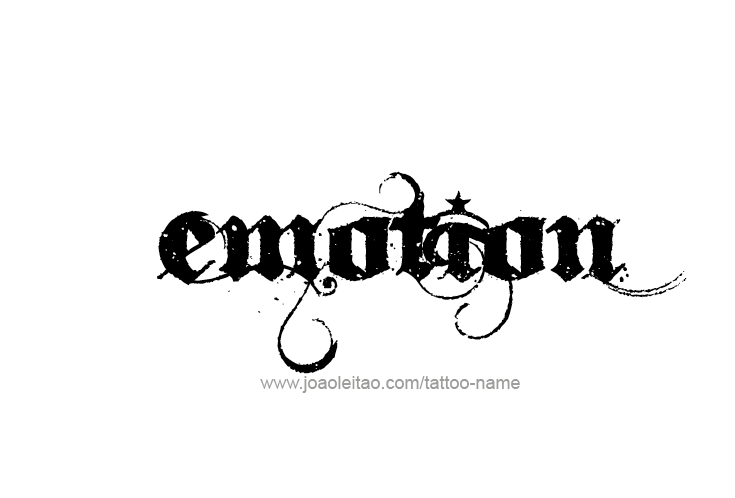 Tattoo Design Feeling Name Emotion