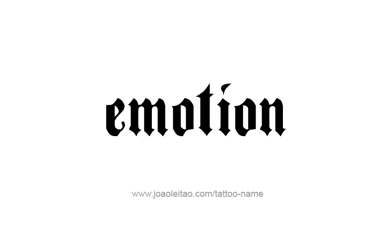 Tattoo Design Feeling Name Emotion