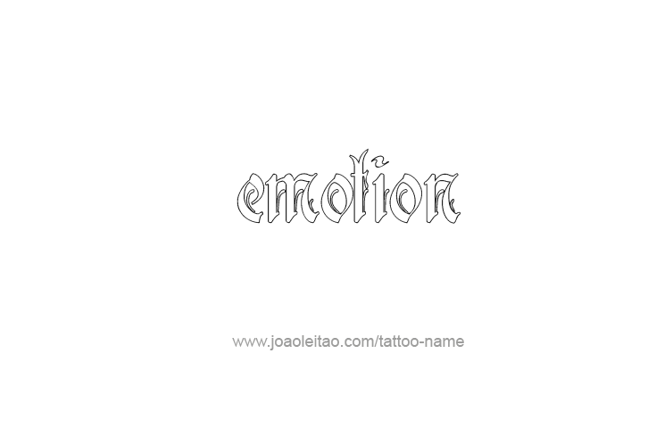 Tattoo Design Feeling Name Emotion