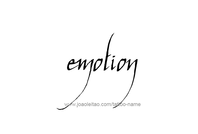 Tattoo Design Feeling Name Emotion