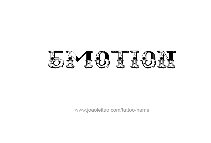 Tattoo Design Feeling Name Emotion
