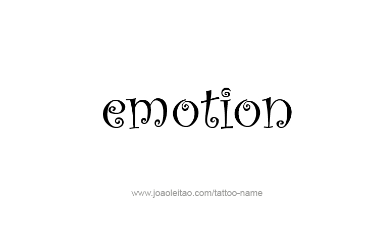 Tattoo Design Feeling Name Emotion