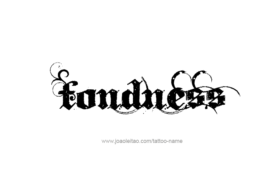 Tattoo Design Feeling Name Fondness