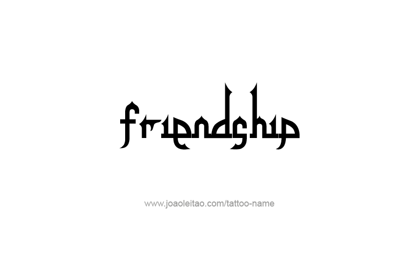 Tattoo Design Feeling Name Friendship