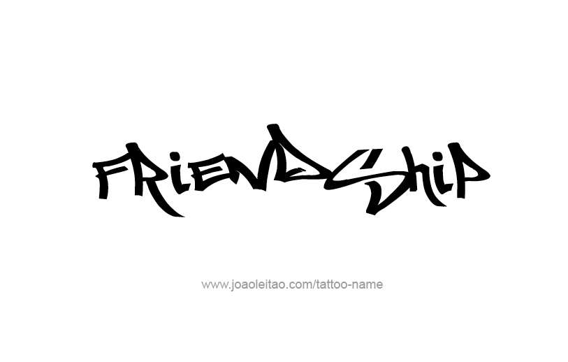 Tattoo Design Feeling Name Friendship