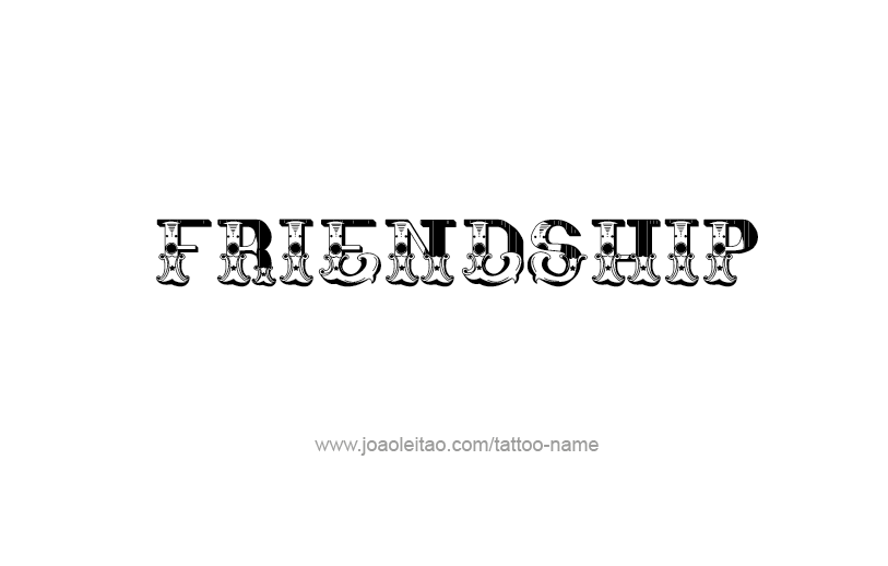 Tattoo Design Feeling Name Friendship