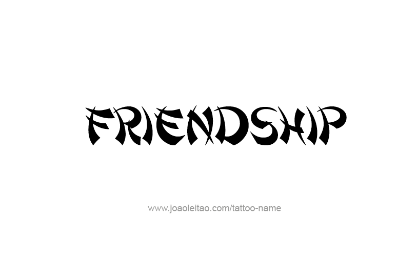 Tattoo Design Feeling Name Friendship