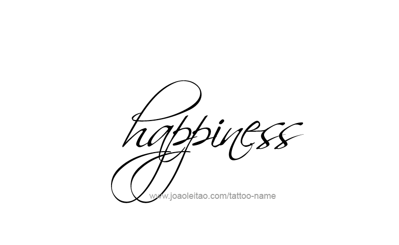 Tattoo Design Feeling Name Happiness