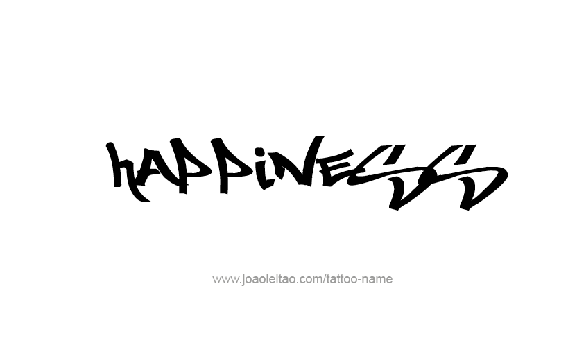 Tattoo Design Feeling Name Happiness